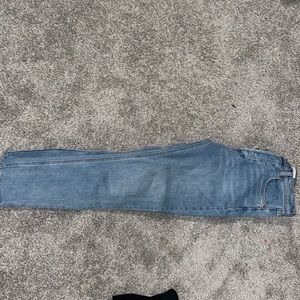 Might wash denim straight jeans